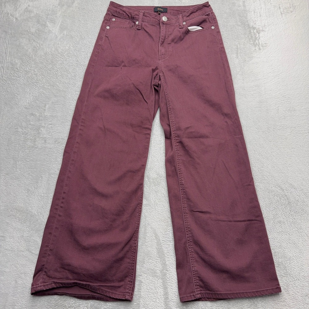 Quince Wide-Leg Jeans in Plum